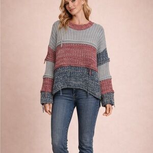 Easel Multicolor Knit Sweater